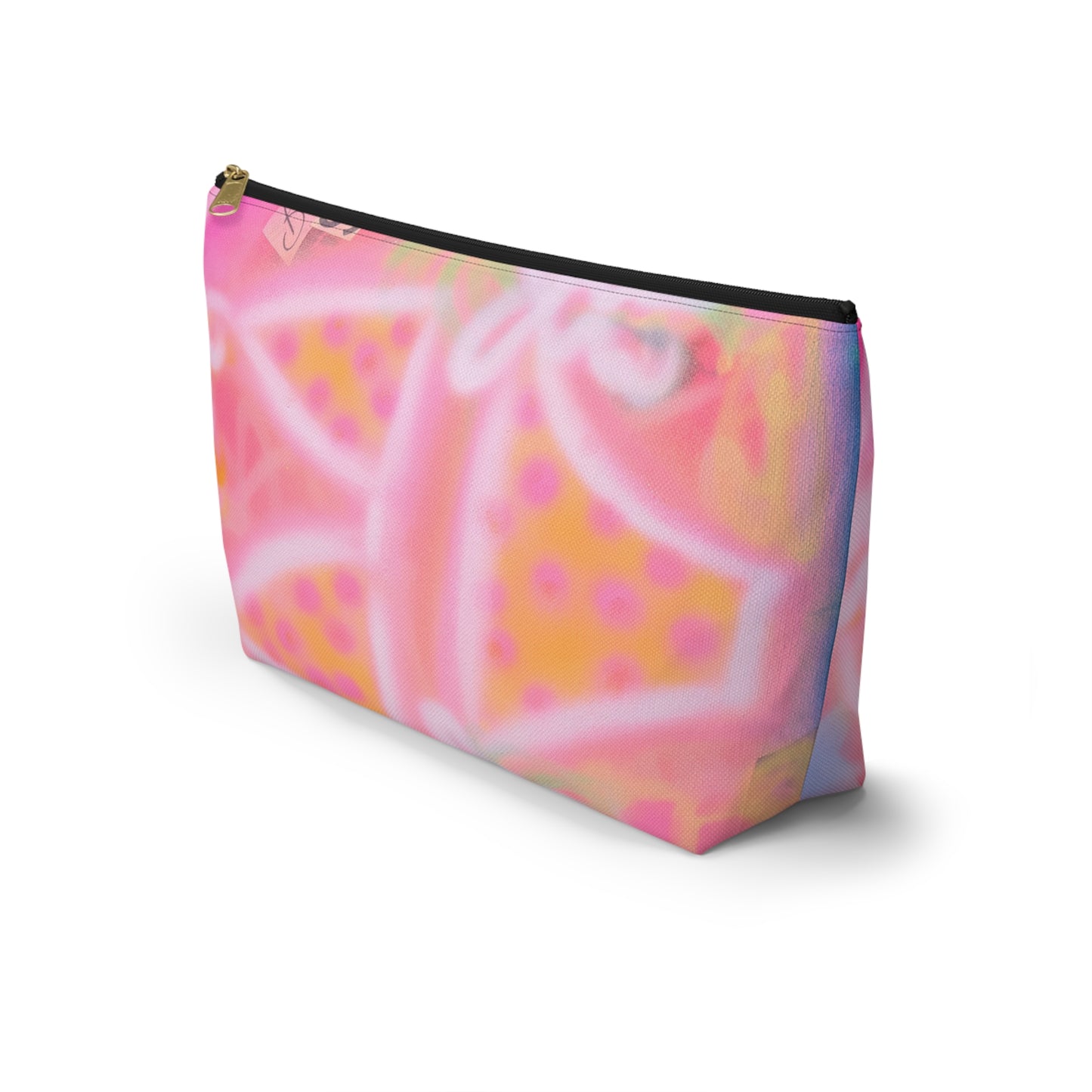 "yellow polka dot bikini" airbrush makeup pouch