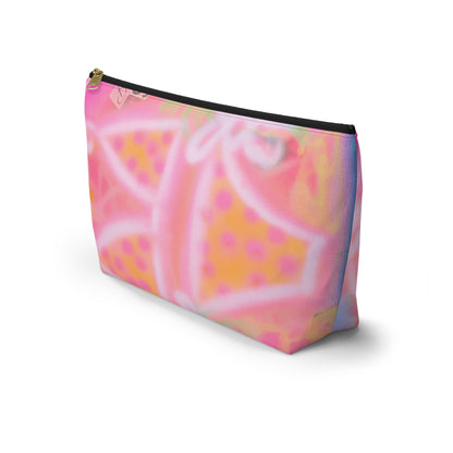 "yellow polka dot bikini" airbrush makeup pouch