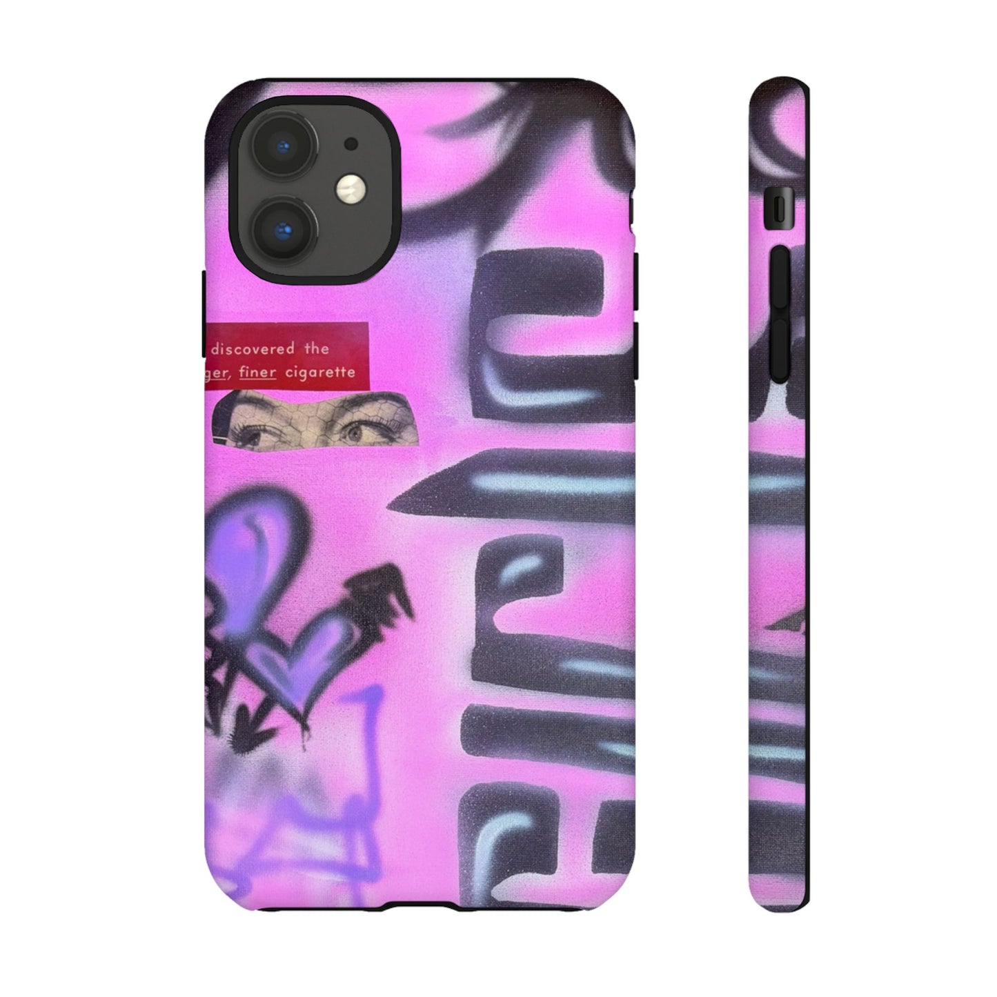 "purple princess" airbrush iPhone case