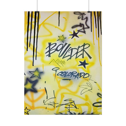 "boulder" airbrush rolled print