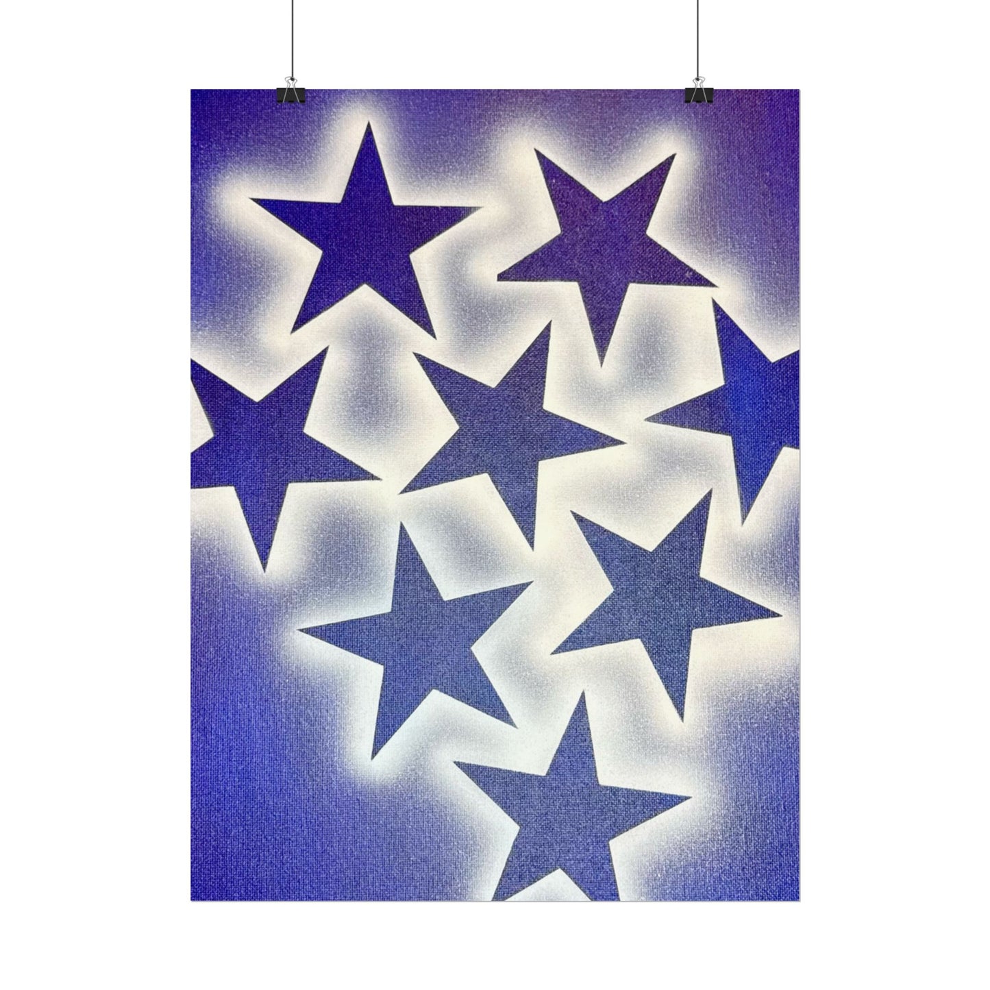 "frosted galaxy" airbrush rolled print