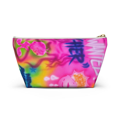 "wanted" airbrush makeup pouch
