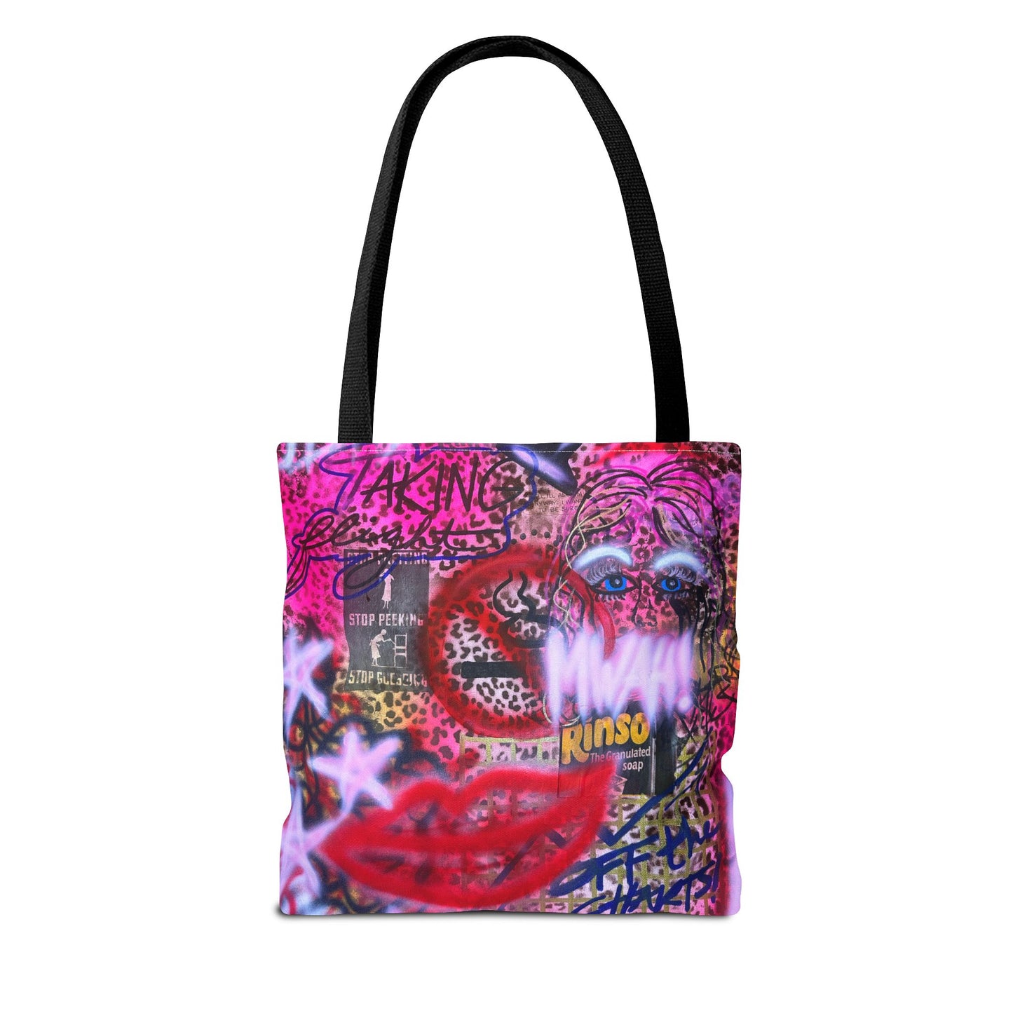 "taking flight" airbrush tote bag