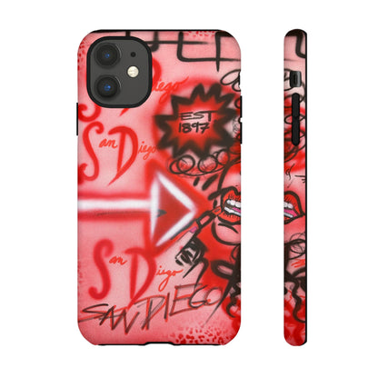 "san diego" airbrush iPhone case