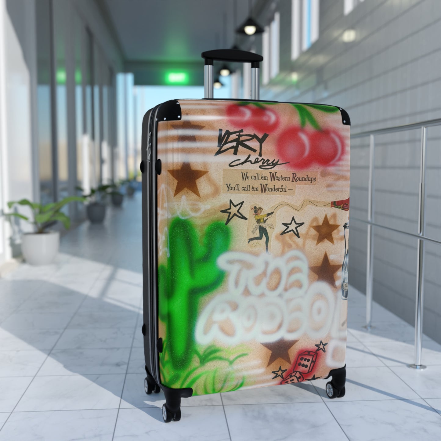 "the rodeo" airbrush suitcase