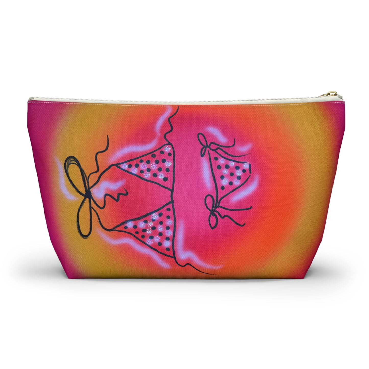 "glitter bikini" airbrush makeup pouch