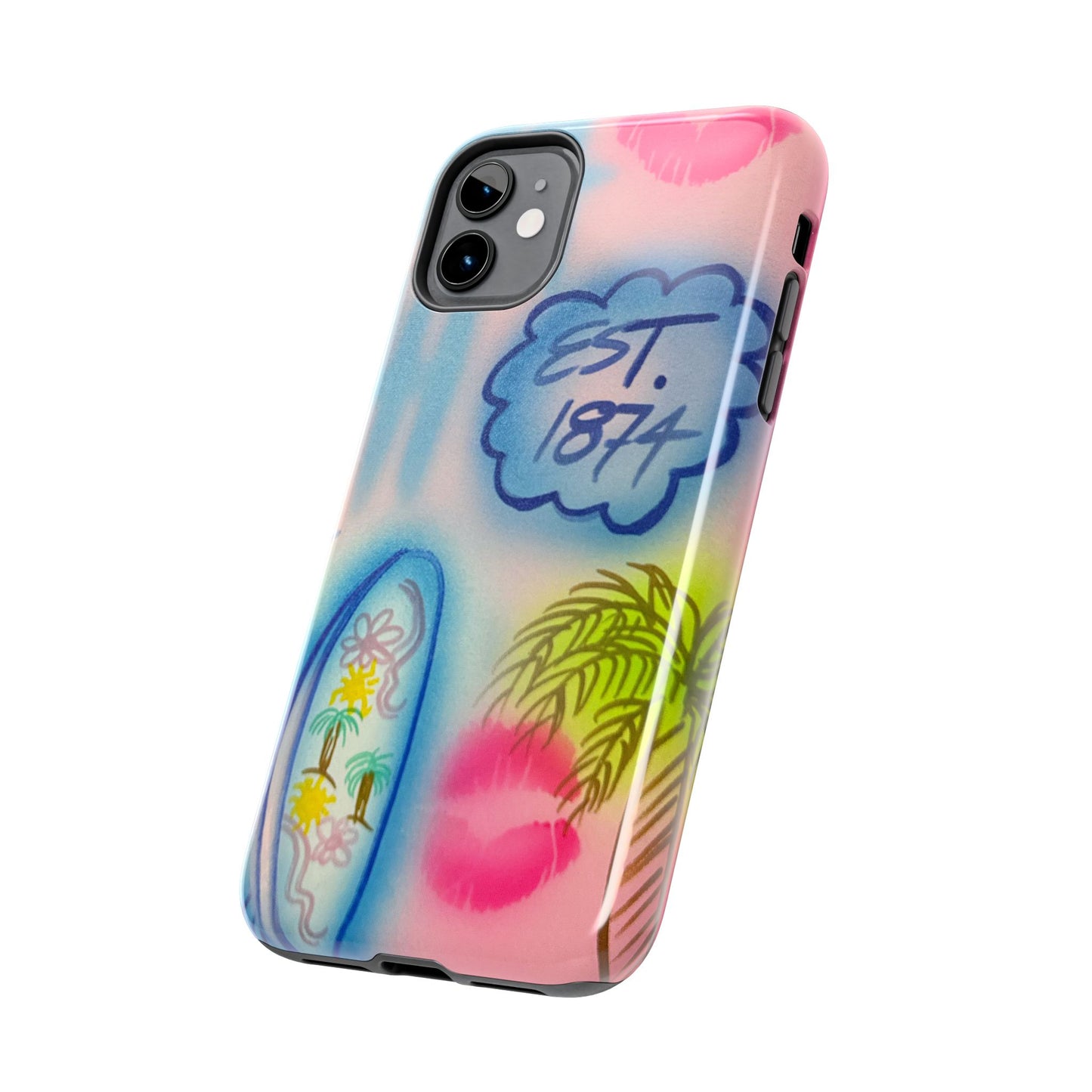 "in the wave" airbrush iPhone case