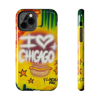 "chicago" airbrush iPhone case