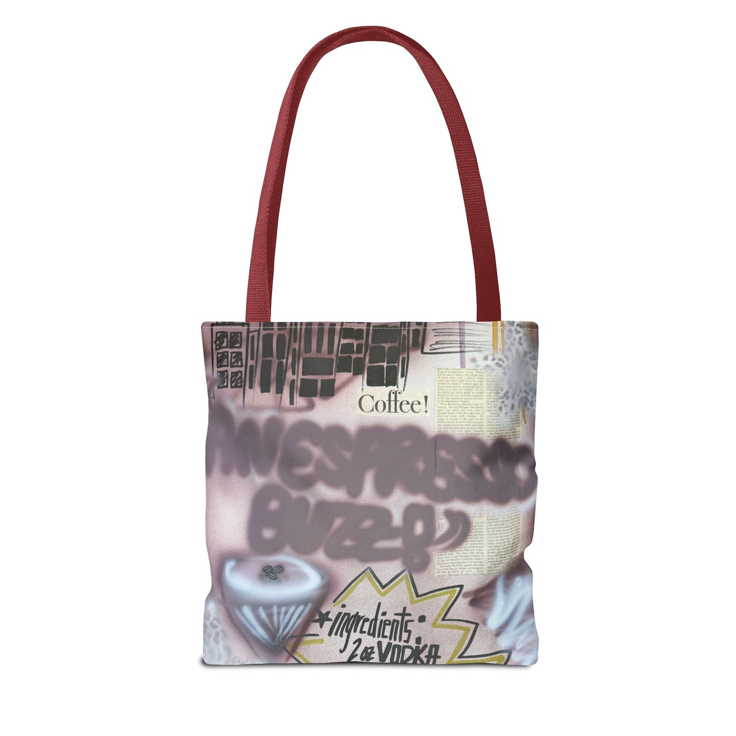 "espresso martini" airbrush tote bag