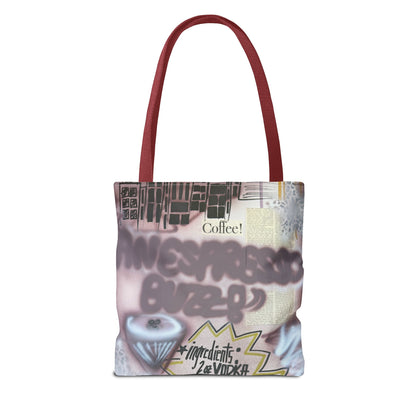 "espresso martini" airbrush tote bag