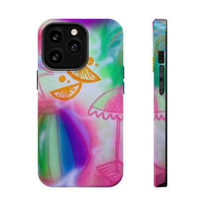MagSafe "on the beach" airbrush iPhone case