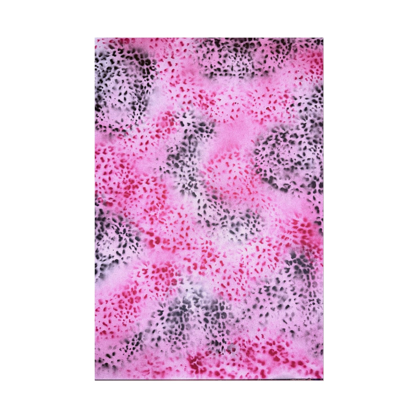 "pink cheetah pt. 2" airbrush rolled print