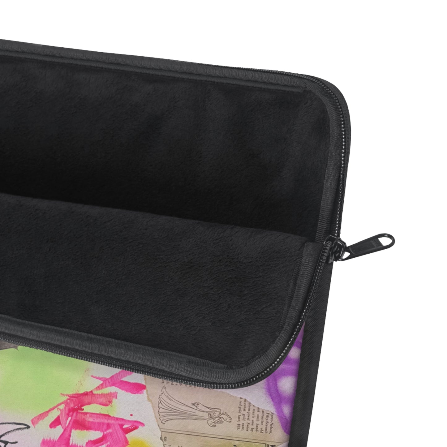 "pastel static" airbrush laptop sleeve