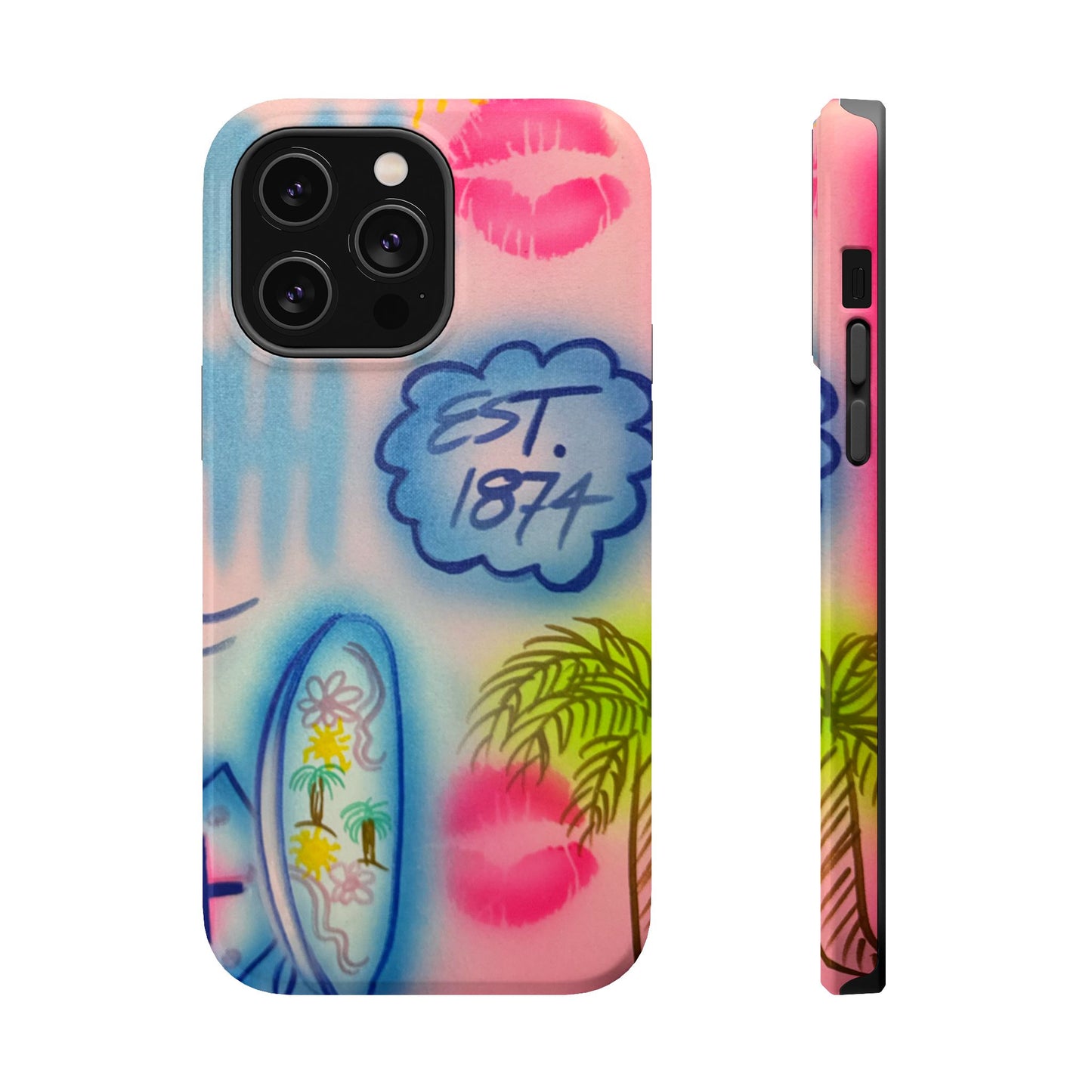 MagSafe "in the wave" airbrush iPhone case