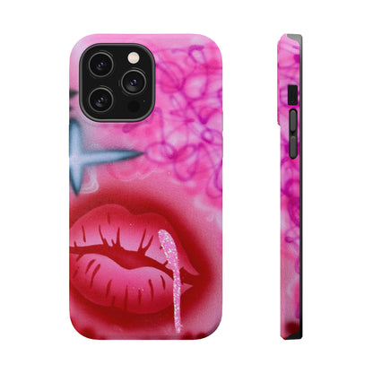 MagSafe limited edition "glitter aura" airbrush iPhone case