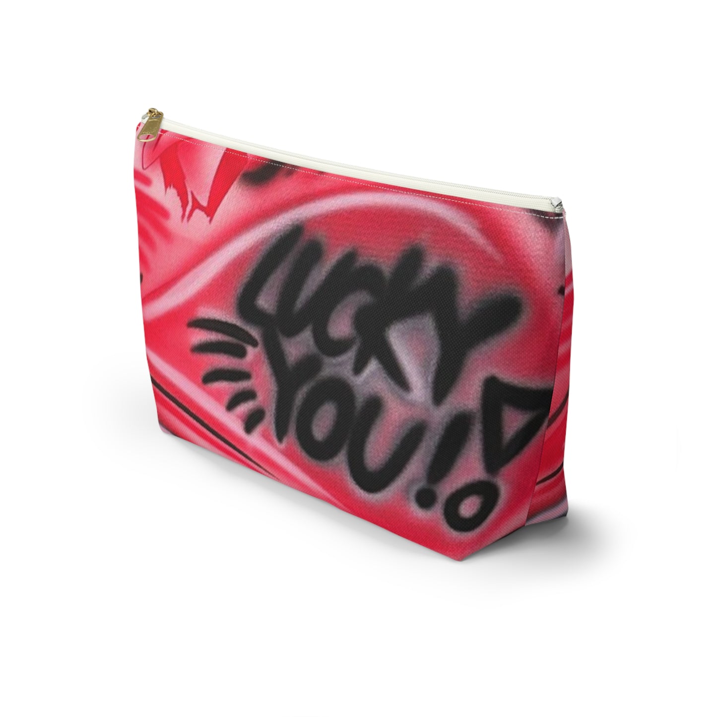 "lucky you pt. 3" airbrush makeup pouch