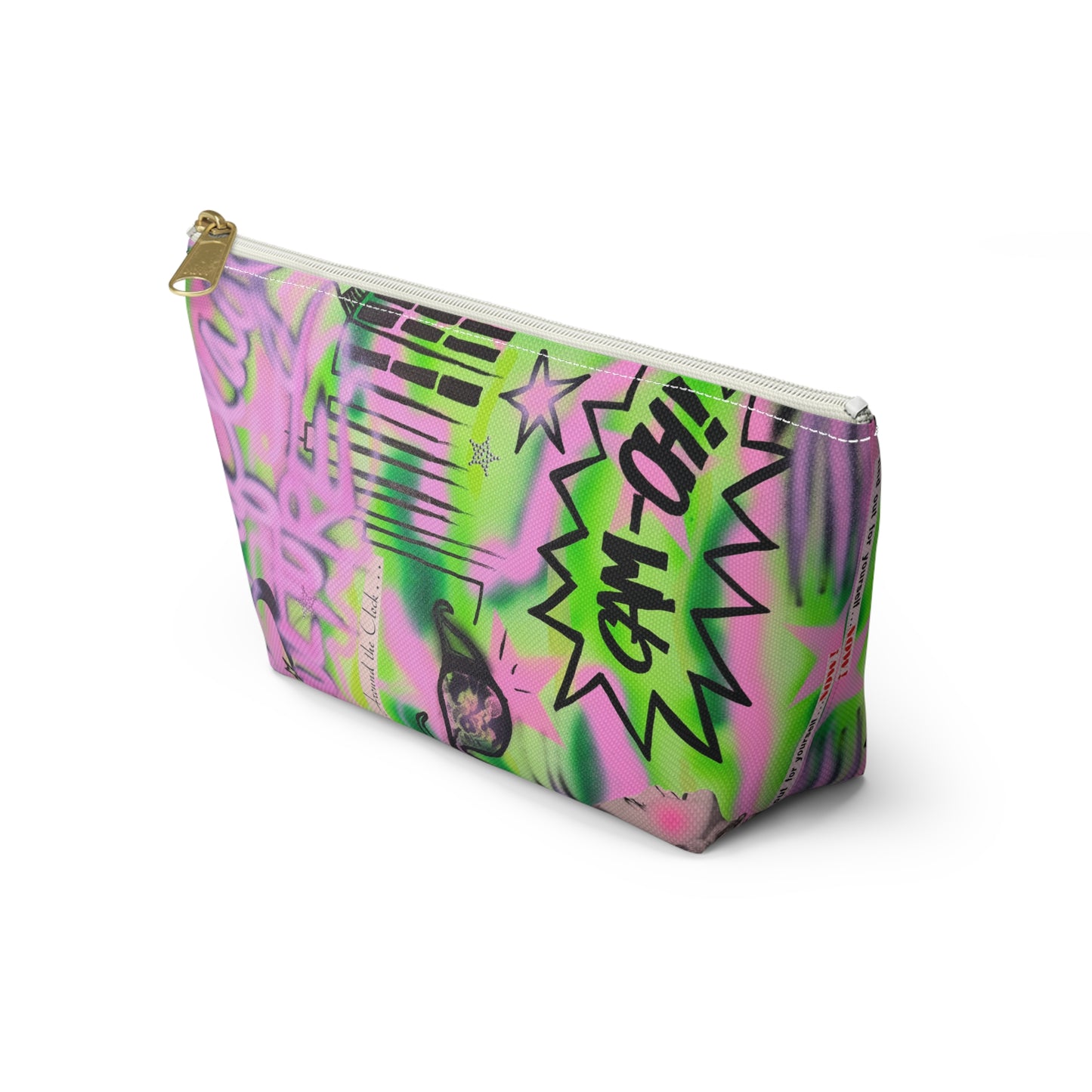 "green camo" airbrush makeup pouch