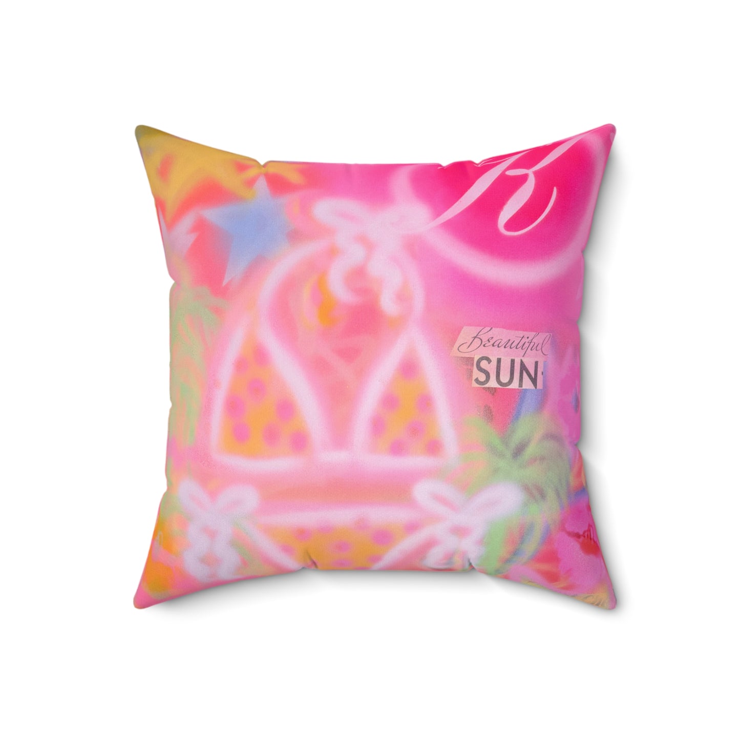 "camair x kaete" airbrush pillow