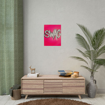 "SWAG" airbrush rolled print
