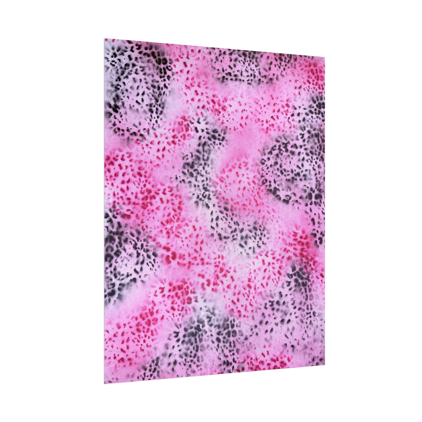 "pink cheetah pt. 2" airbrush rolled print