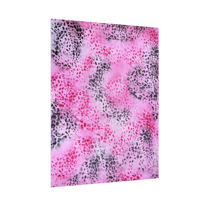 "pink cheetah pt. 2" airbrush rolled print
