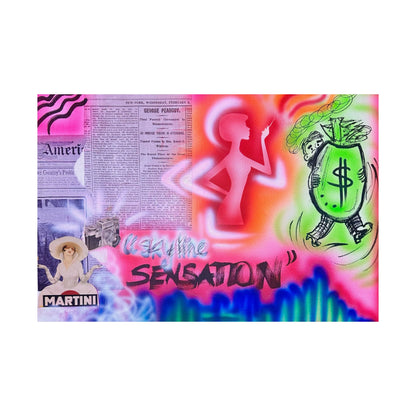 "skyline sensation" airbrush horizontal print