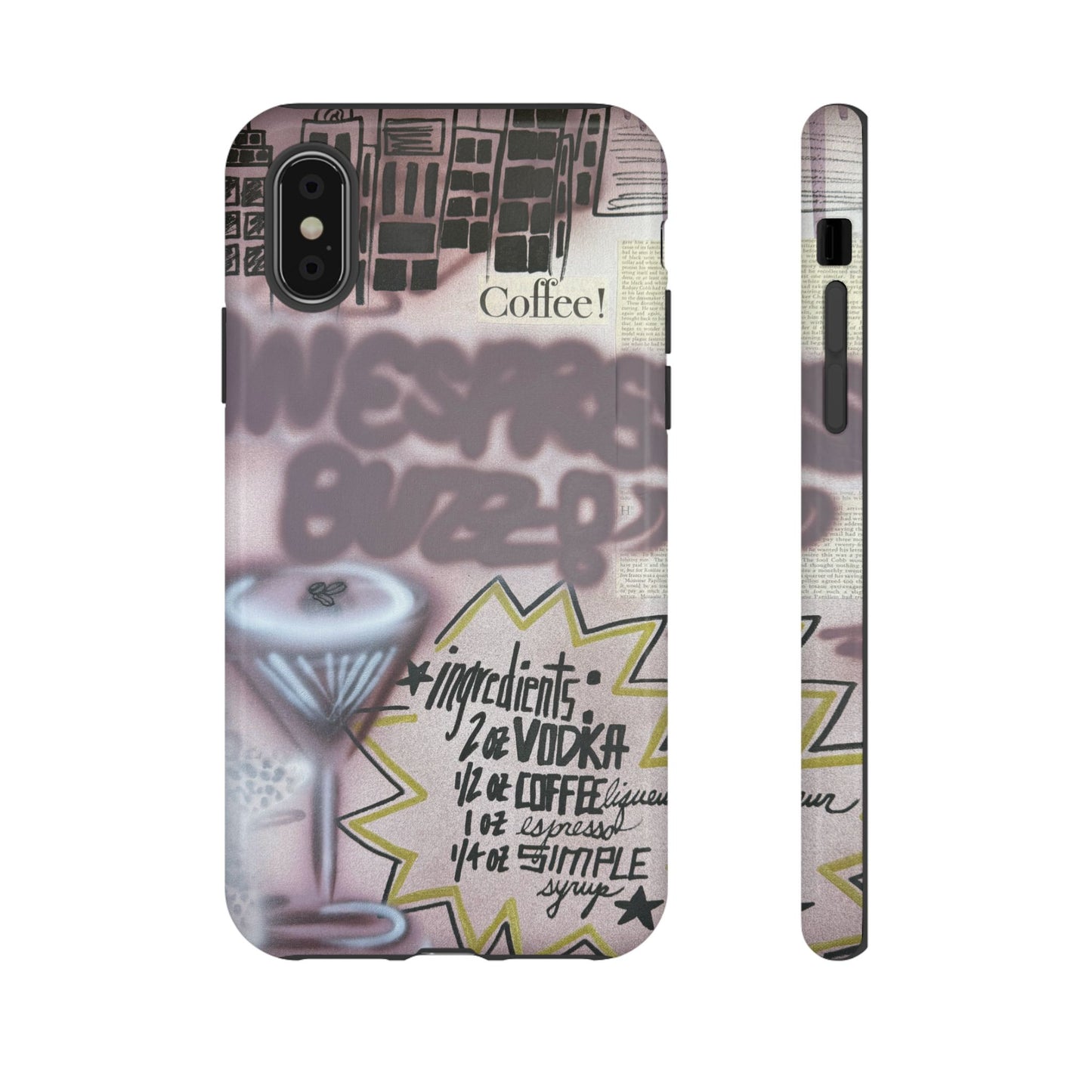 "espresso martini" airbrush iPhone case