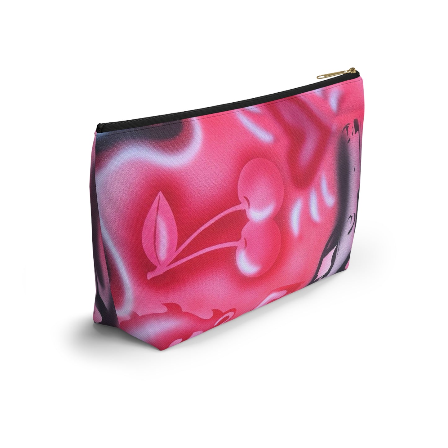 "on her way" airbrush makeup pouch