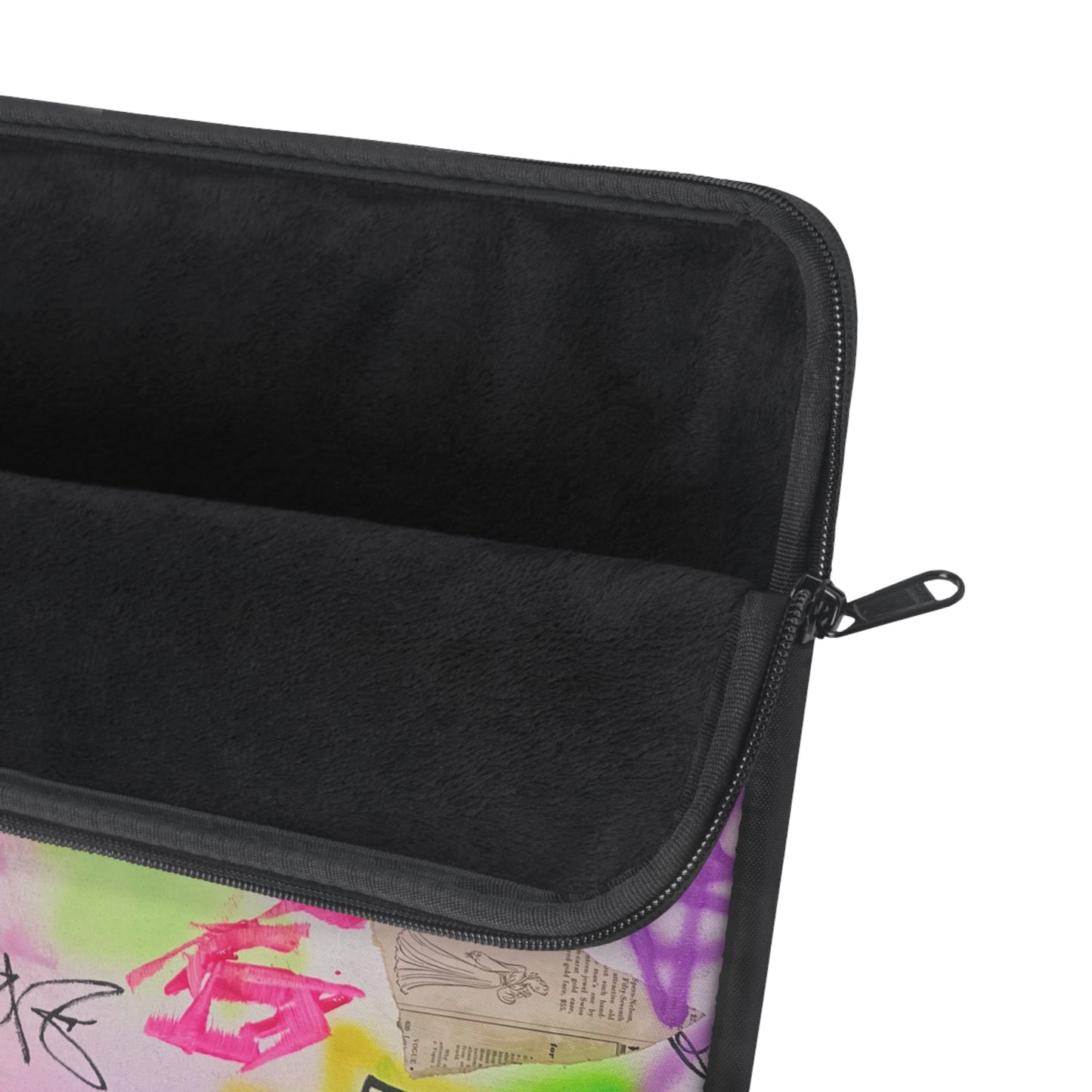 "pastel static" airbrush laptop sleeve