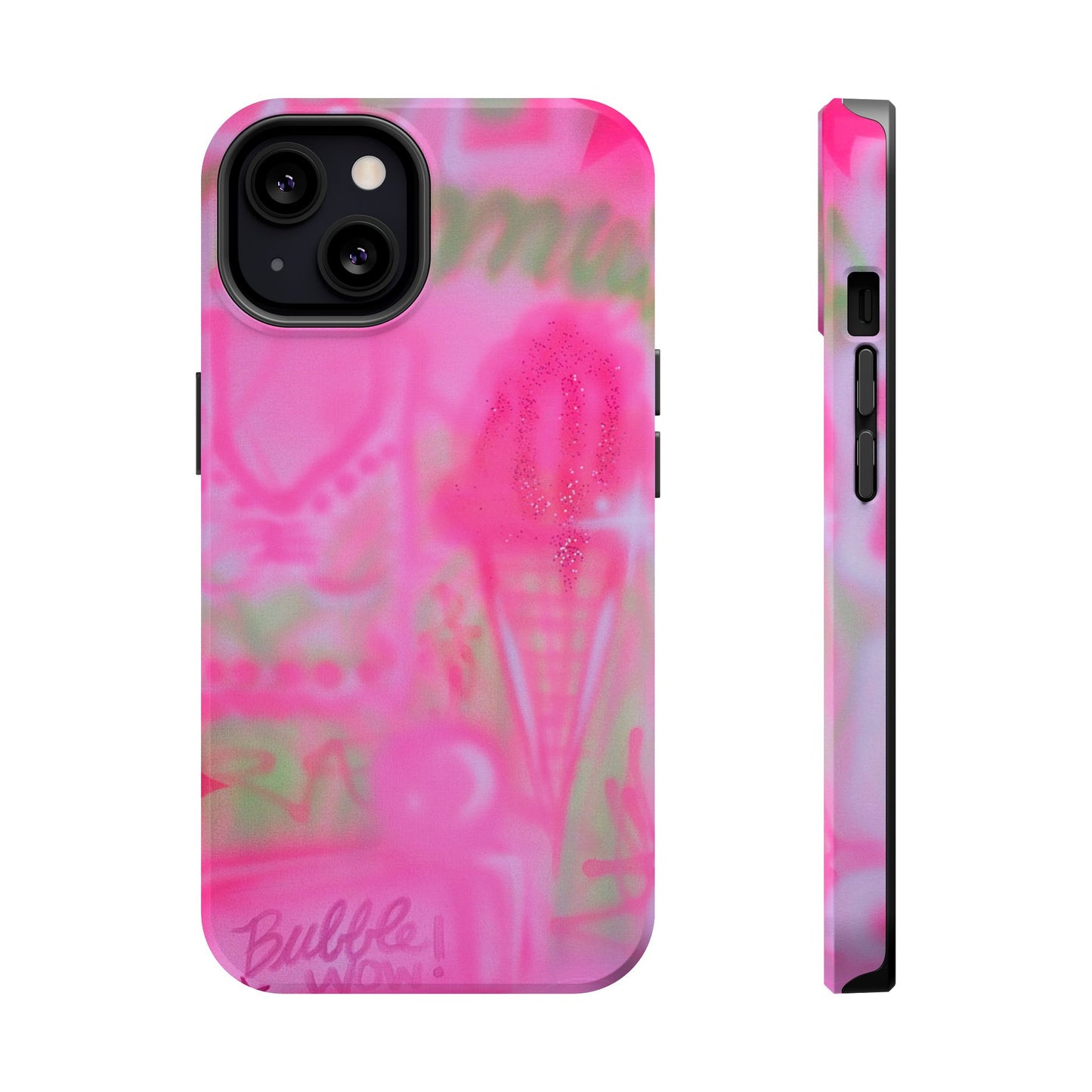 MagSafe "miami matcha" airbrush iPhone case
