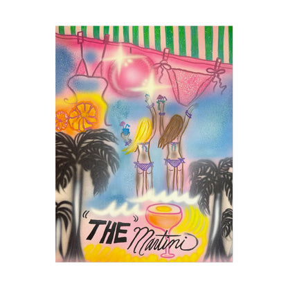 "kinis & tinis" airbrush rolled print