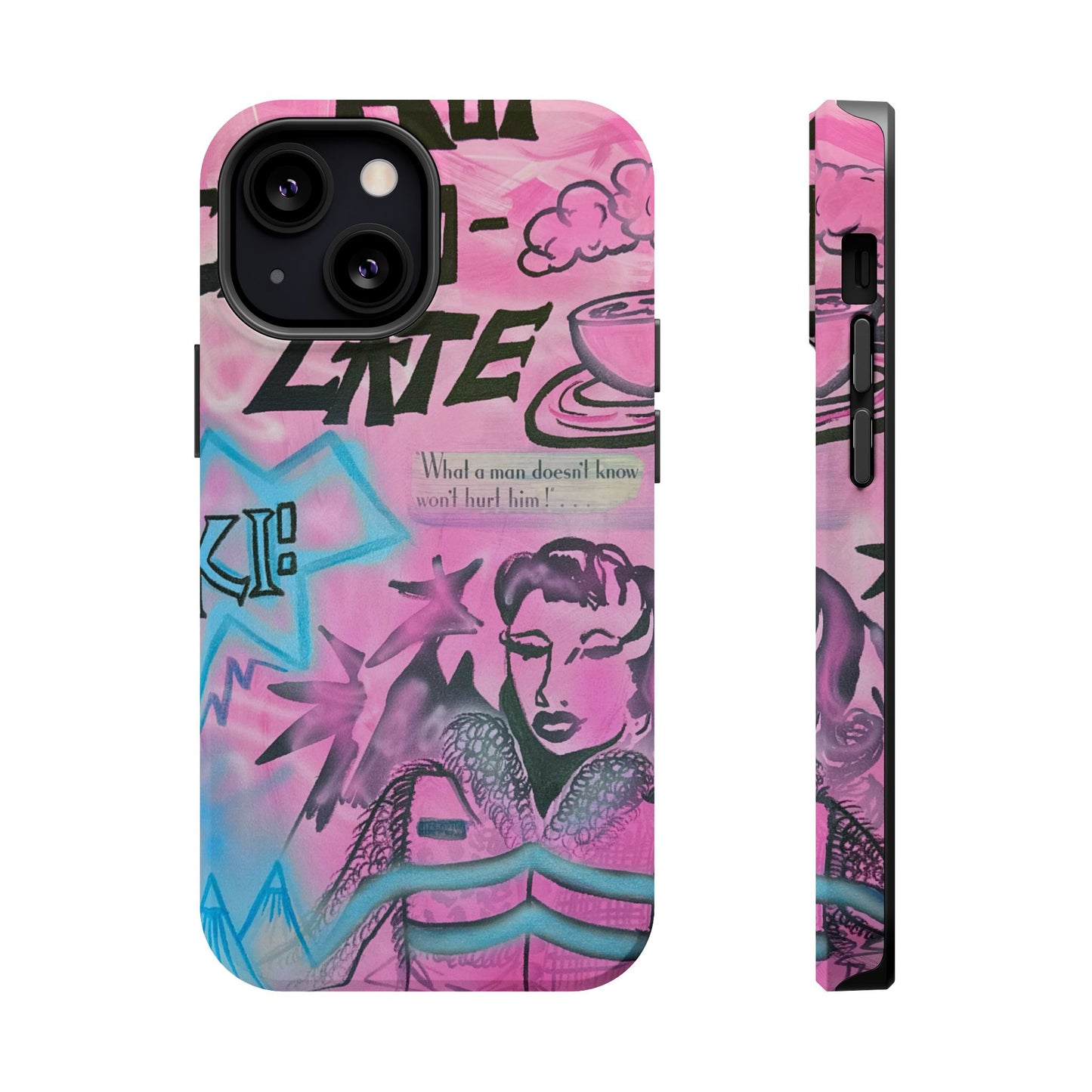 MagSafe "avant le ski" airbrush iPhone case
