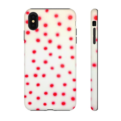 "vanilla cherry polka dot" airbrush iPhone case