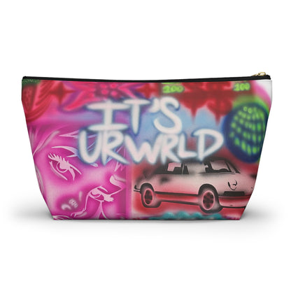 "it's ur WRLD" airbrush makeup pouch