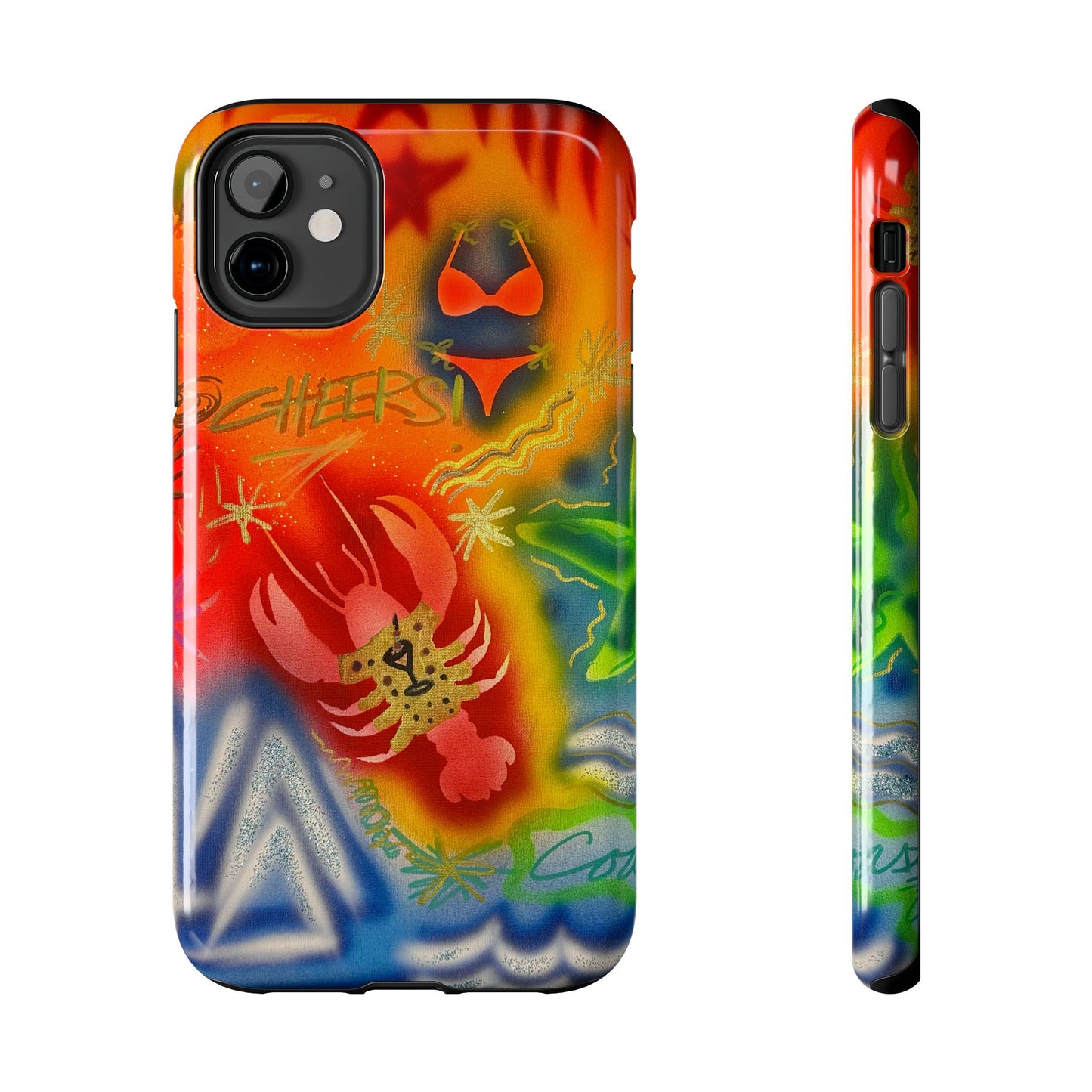 "tipsy lobster" airbrush iPhone case