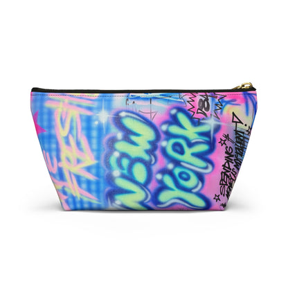 "spending $$ is my talent" airbrush makeup pouch