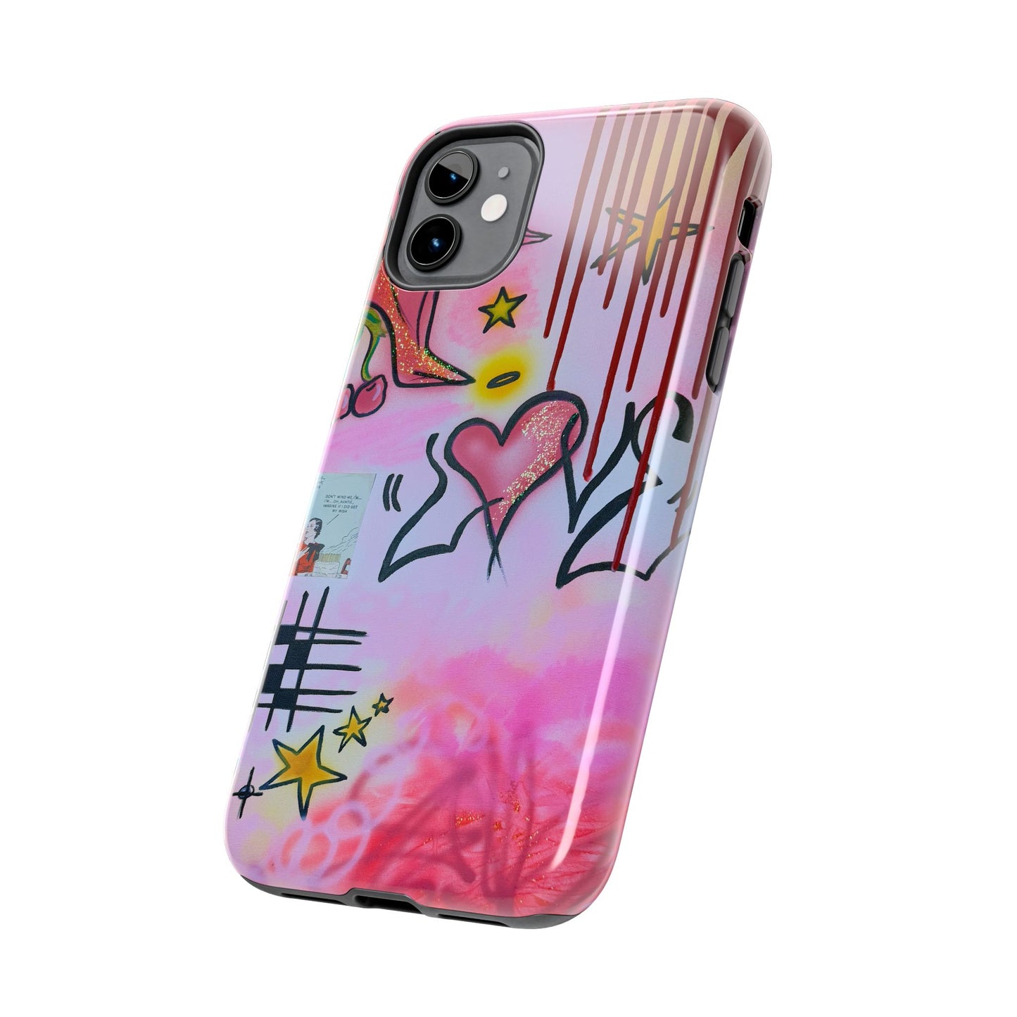"cherry luvr" airbrush iPhone case