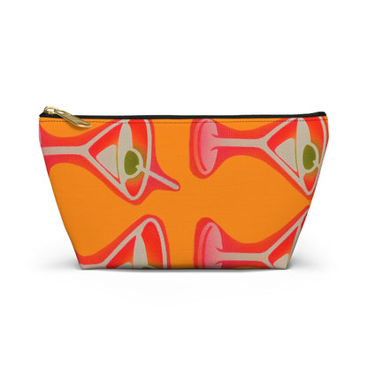 "shaken, not stirred" airbrush makeup pouch