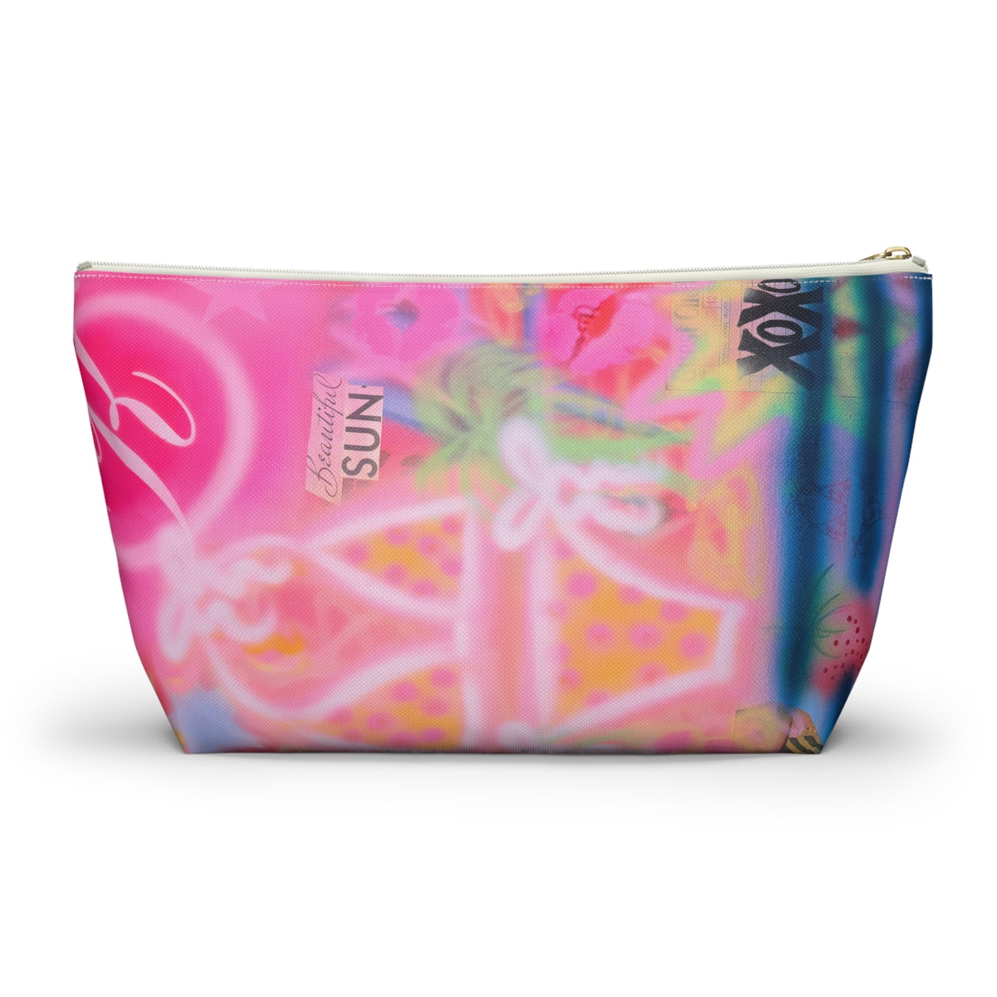 "santa monica strawberry" airbrush makeup pouch