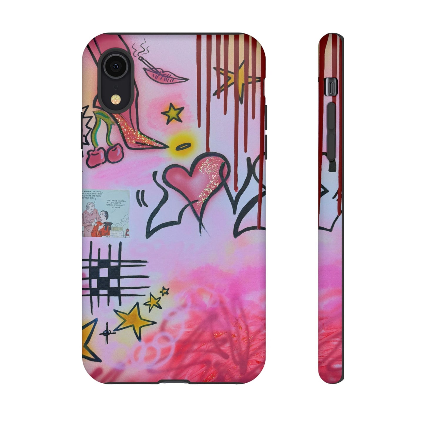 "cherry luvr" airbrush iPhone case