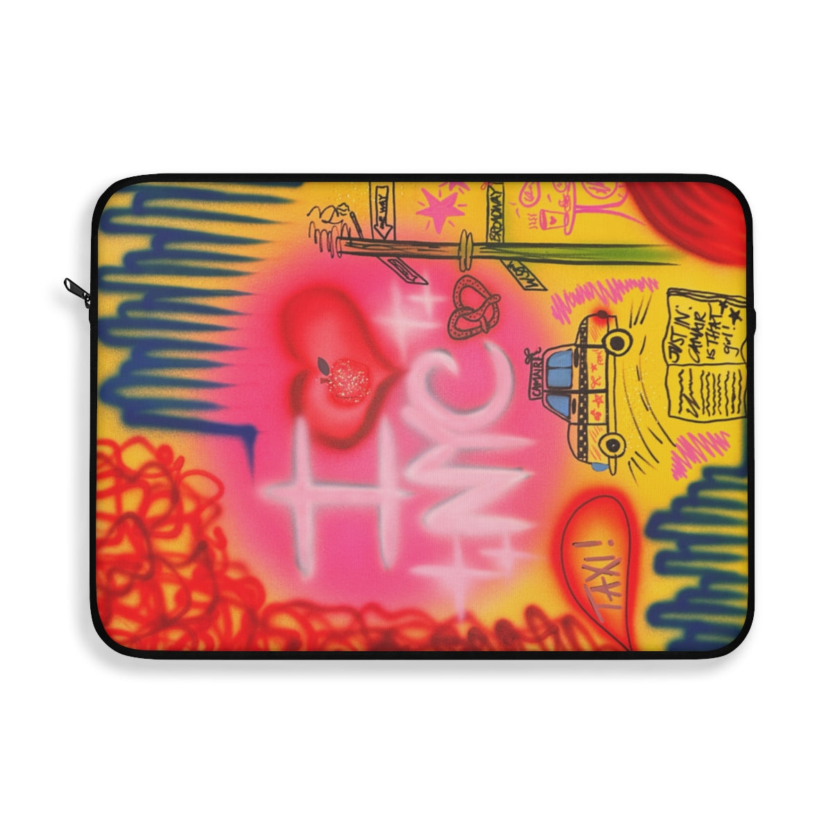 "in the city" airbrush laptop sleeve