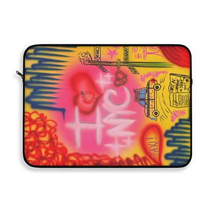 "in the city" airbrush laptop sleeve