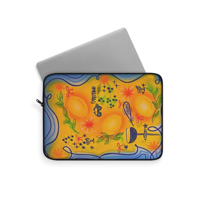 "citrus coastline" airbrush laptop sleeve