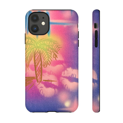 "glowy nights" airbrush iPhone case