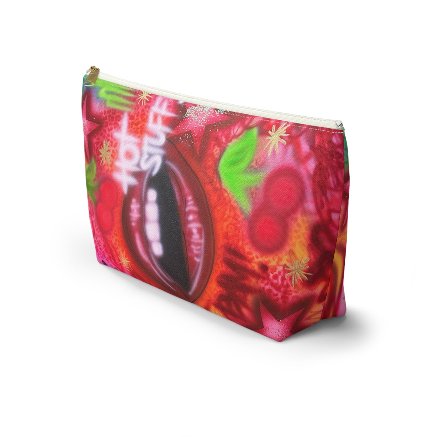 "hot stuff" airbrush makeup pouch