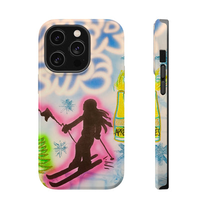 MagSafe "winter escape" airbrush iPhone case