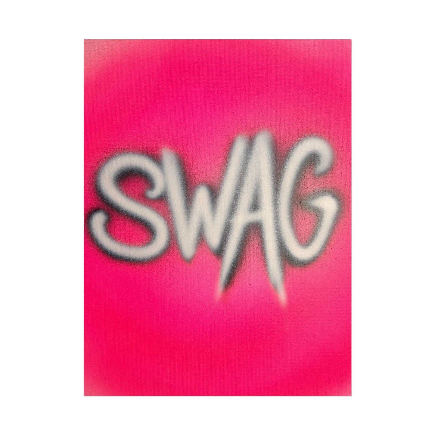 "SWAG" airbrush rolled print
