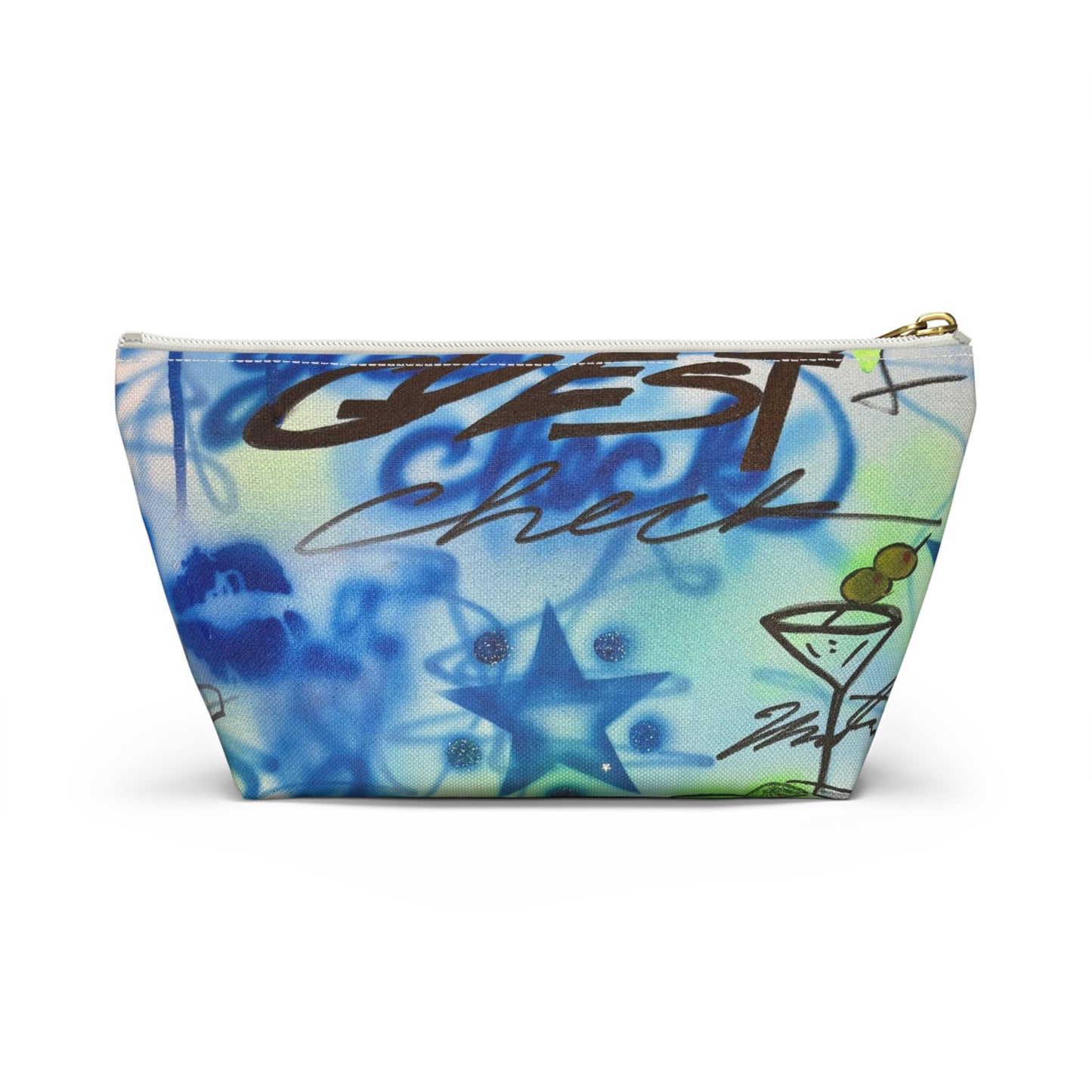 "guest check" airbrush makeup pouch
