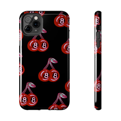 "black cherry 8ball" airbrush iPhone case