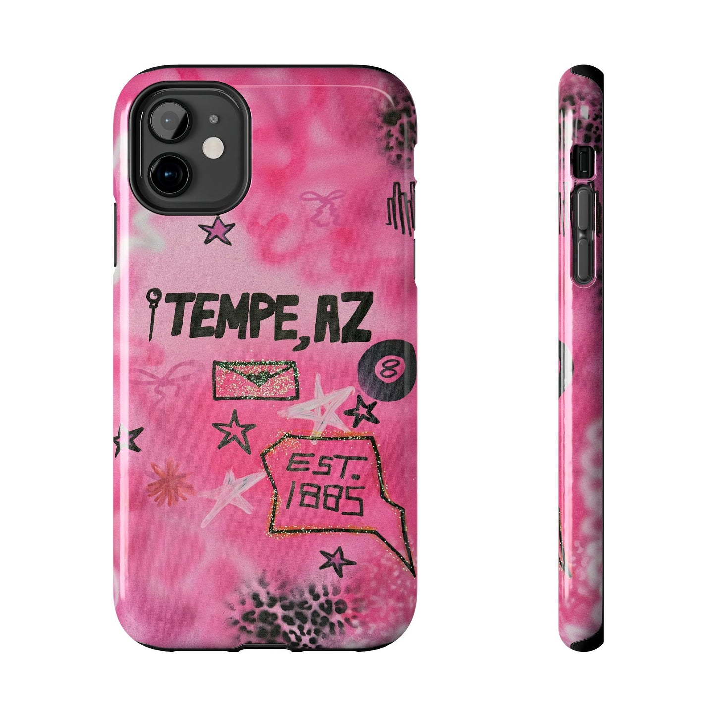 "tempe, az pt. 2" airbrush iPhone case